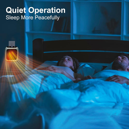 Coxyzone Wall-Mounted Electric Convector Heater –&nbsp;Silent Infrared Fan Stove for Bathroom, Bedroom &amp; Greenhouse | Energy-Saving Small Indoor Room Heater 220V