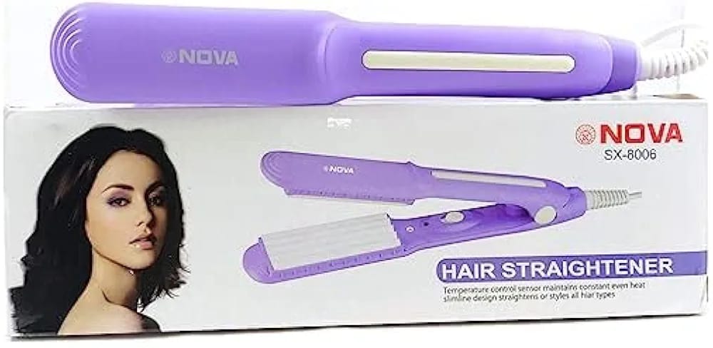 PROFESIONAL SX-8006 Hair Straightener and Crimper with Temperature Control, Professional Styling Tool