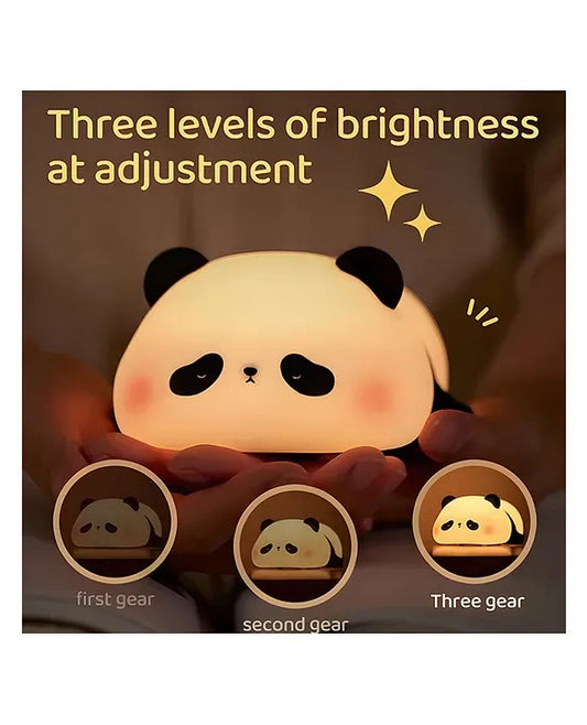 ARCADE TOYS Panda Shaped Silicon Night Lamp - Multicolour