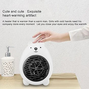 Personal Mini Space Heater Fan Portable Electric Home Office Indoor Use