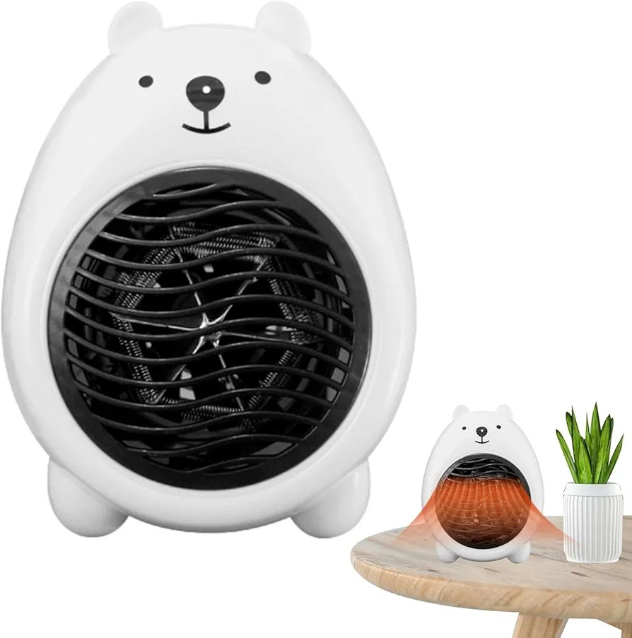 Personal Mini Space Heater Fan Portable Electric Home Office Indoor Use